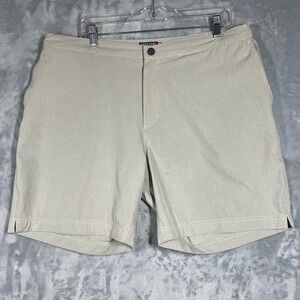 Thousand Miles Men XXL Khaki Beige All Day Shorts Stretch Travel Hiking Casual